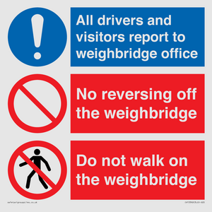 Weighbridge combination sign
